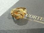 Prachtige 14 karaat gouden unisex mattenklopperring, Ophalen of Verzenden, Zo goed als nieuw, 17 tot 18, Dame