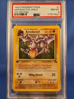 Aerodactyl 1/62 - Fossil (1st edition) (PSA 8), Hobby en Vrije tijd, Verzamelkaartspellen | Pokémon, Verzenden, Gebruikt