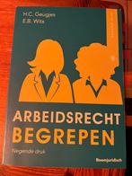 H.C. Geugjes - Arbeidsrecht begrepen, H.C. Geugjes; E.B. Wits, Ophalen of Verzenden, Zo goed als nieuw