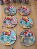 Pip Studio servies Floral Fantasy 6 Gebaksbordjes, Ophalen of Verzenden, Zo goed als nieuw, Bord(en), Overige stijlen