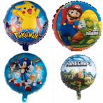 Sonic, mario, minecraft, pokemon, ballon (helium), nieuw, Ophalen of Verzenden, Nieuw, Versiering, Verjaardag