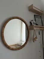 Rotan spiegel rond kan evt met planken, Minder dan 100 cm, Minder dan 50 cm, Rond, Ophalen of Verzenden