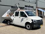 Volkswagen Transporter 2.0 TDI DC 3-zijdenkipper Pick-up Air, Auto's, Bestelauto's, Euro 5, Stof, Gebruikt, Zwart