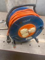 Kabelhaspel Ivana 40m, Doe-het-zelf en Verbouw, Elektra en Kabels, Ophalen, Gebruikt, Kabel of Snoer