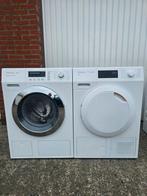 Miele Wasmachine 9 kilo& warmtepomdroger 8 kilo Set  A+++, Witgoed en Apparatuur, Wasdrogers, 6 tot 8 kg, Anti-kreukfase, Ophalen of Verzenden