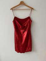 Rode pailletten jurk maat s, Kleding | Dames, Jurken, Ophalen of Verzenden, Zo goed als nieuw, Maat 36 (S), Boven de knie