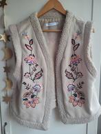COSTES GILET BOHO BORDUURSEL BEIGE L XL, Beige, Maat 42/44 (L), Ophalen of Verzenden, Zo goed als nieuw