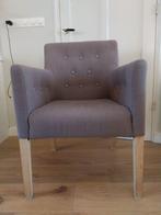 4 (eettafel) fauteuils, ophalen in Hengelo, Hout, Gebruikt, 75 tot 100 cm, Ophalen of Verzenden