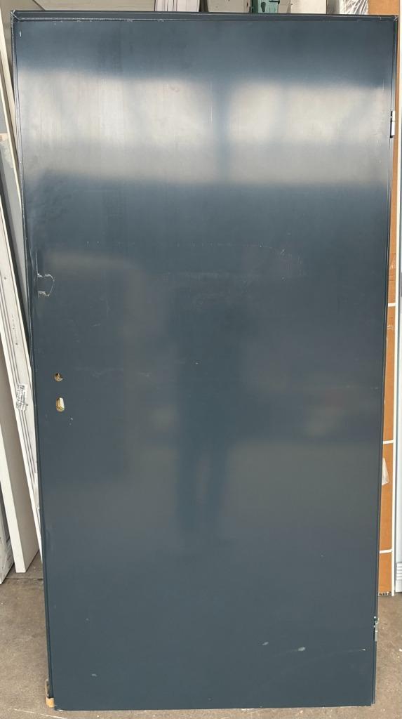 Stalen buitendeur 102 x 201 cm Rechts kleur Antraciet schade, Doe-het-zelf en Verbouw, Deuren en Horren, Nieuw, Buitendeur, 200 tot 215 cm