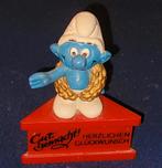 Mooie set 3 verschillende smurfen op Schleich sokkels +tekst, Verzenden, Zo goed als nieuw, Verschillende Smurfen, Poppetje, Figuurtje of Knuffel
