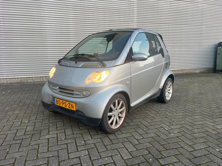 Smart 0.7 Cabrio 45KW AUT 2004 Grijs, Auto's, Smart, Particulier, ForTwo, ABS, Airconditioning, Alarm, Boordcomputer, Centrale vergrendeling