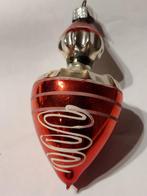 oude gekleurde kerstbal tol H 10,5 cm, Ophalen, Gebruikt