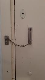 Deur kettingslot, Doe-het-zelf en Verbouw, Hang- en Sluitwerk, Ophalen of Verzenden, Gebruikt, IJzer, Slot