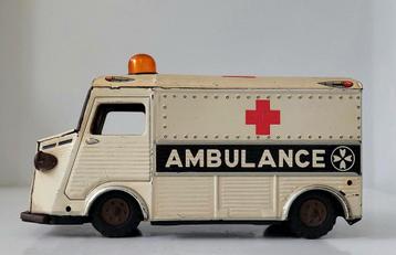 Oud Blikken Speelgoed Aoshin Japan Citroën HY Ambulance beschikbaar voor biedingen