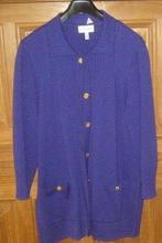 Vest lang vest, met kabel, paars, Attitude mt XL, Paars, Maat 46/48 (XL) of groter, Ophalen of Verzenden, Zo goed als nieuw