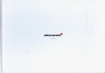 McLAREN BROCURE 2016 OVERZICHT MODDELLENGAMMA beschikbaar voor biedingen