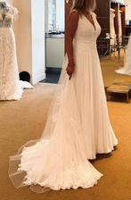 Prachtige trouwjurk Herve Paris, Kleding | Dames, Trouwkleding en Trouwaccessoires, Ophalen of Verzenden, Zo goed als nieuw, Wit