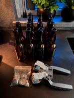 Bierflesjes en kroonkurk apparaat, Hobby en Vrije tijd, Overige Hobby en Vrije tijd, Ophalen, Zo goed als nieuw
