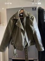 Bikerjack imitatieleer groen, Kleding | Dames, Topshop, Ophalen of Verzenden, Zo goed als nieuw, Maat 34 (XS) of kleiner