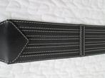 NIEUW, leren riem zwart, met stiksel, lang 90 cm, hoog 7 cm, 80 tot 90 cm, Nieuw, Ophalen of Verzenden, Vera pelle