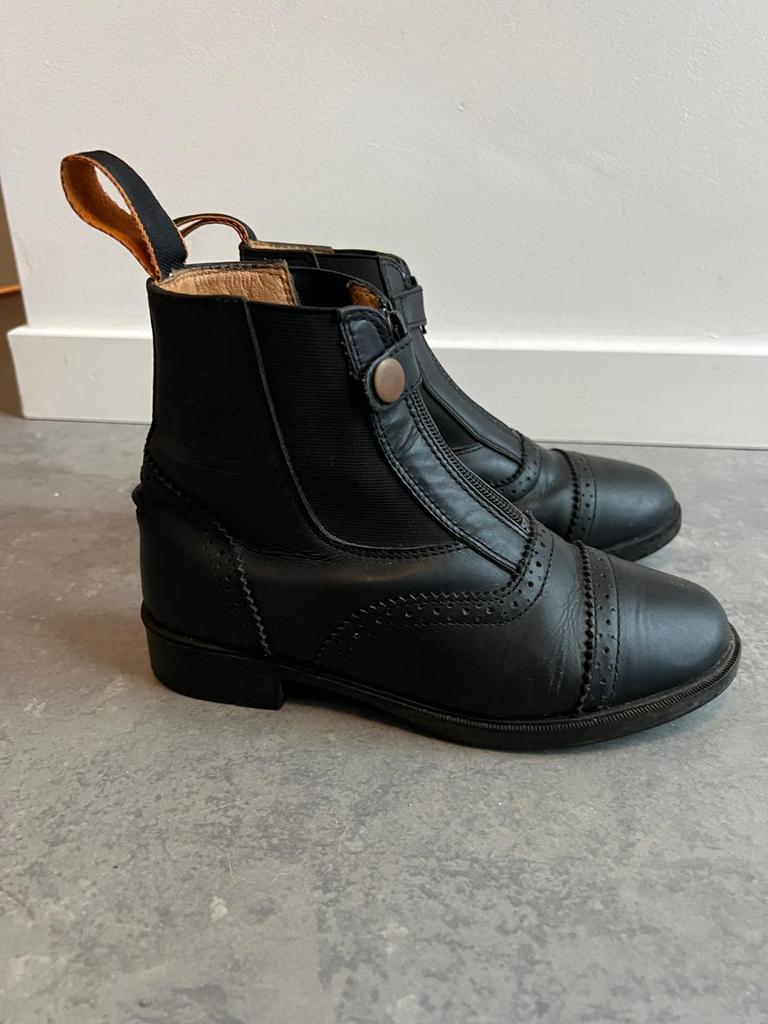 Epplejeck leren jodhpurs, lage paardrijd laarzen maat 35, Ophalen, Kinderen, Zo goed als nieuw, Schoeisel