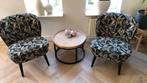 Hele leuke fauteuils, 2 stuks, Minder dan 75 cm, Ophalen of Verzenden, Zo goed als nieuw, Stof