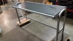 2 Stalen tafels met kunstof blad.
Afm ca 160 x 60 x 76cm, Ophalen, Zo goed als nieuw, Rechthoekig, Kunststof