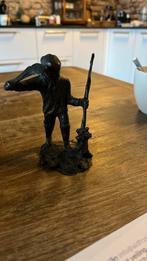 Brons beeldje”Joop Hartman Biesbosch werker”, Antiek en Kunst, Ophalen of Verzenden, Brons