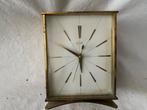Klein antiek elektrisch tafelklokje messing, Antiek en Kunst, Antiek | Klokken, Ophalen of Verzenden