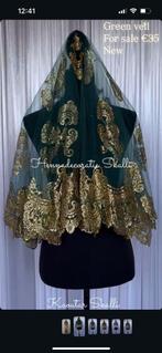 Sluier groen, Ophalen of Verzenden, Zo goed als nieuw, Groen, Overige typen