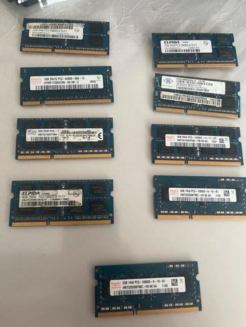 Diverse RAM Geheugen Modules beschikbaar voor biedingen