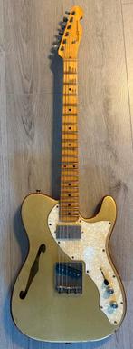 Titel: Kauffmann Custom '63 Thinline – Goldtop Aged – 3.2kg!, Ophalen of Verzenden, Zo goed als nieuw, Solid body, Overige merken