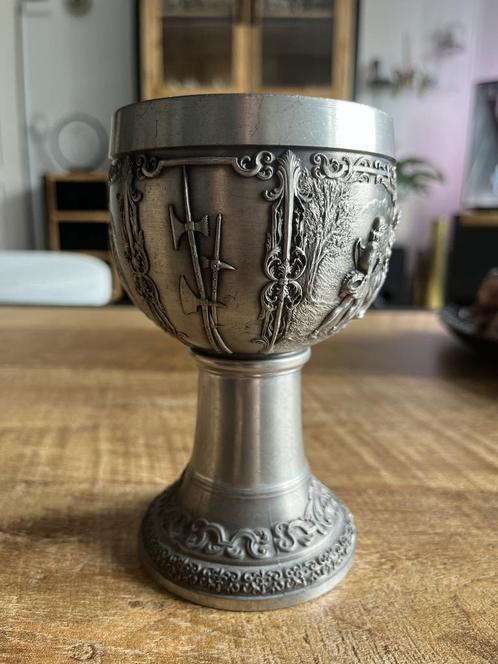 Tinnen kelk "SKS Design", Antiek en Kunst, Antiek | Glas en Kristal, Ophalen of Verzenden