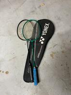 Badminton rackets 2x in tas met shuttels, Ophalen, Gebruikt, Racket(s)