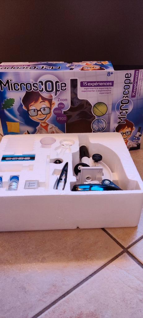 Microscoop Buki Science - 15 Experimenten, Kinderen en Baby's, Speelgoed | Educatief en Creatief, Zo goed als nieuw, Ontdekken