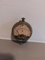 Vintage Voltmeter Zakhorloge Stijl - Decoratief, Ophalen of Verzenden