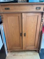 Fijne antieke kast met 4 planken, 1 lade en 1 sleutel, Ophalen, Gebruikt, 100 tot 150 cm, 50 tot 100 cm