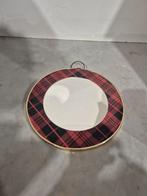 Vintage spiegel met schotse ruit, Huis en Inrichting, Woonaccessoires | Spiegels, Minder dan 50 cm, Ophalen of Verzenden, Zo goed als nieuw