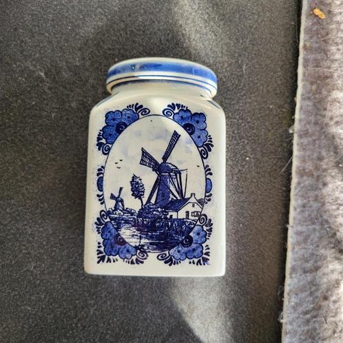Delfts blauw Mosterdpotje uit de Zaanstreek, Antiek en Kunst, Antiek | Keramiek en Aardewerk, Ophalen of Verzenden