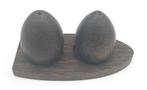 Houten ei vormige Peper en Zout stel, Overige materialen, Gebruikt, Overige typen, Ophalen of Verzenden