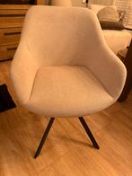 Vier Draaibare eetkamerstoel beige, Huis en Inrichting, Stoelen, Ophalen, Overige kleuren, Zo goed als nieuw, Vier