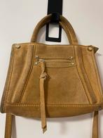 Okergeel handtasje leer met schouderband, Sieraden, Tassen en Uiterlijk, Tassen | Damestassen, Ophalen of Verzenden, Zo goed als nieuw