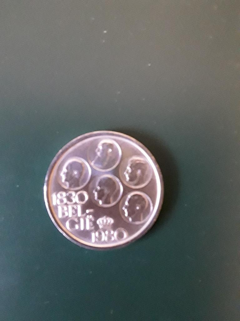 België 1980., Ophalen of Verzenden, Zilver