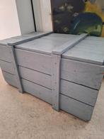 Vintage verhuis opberg kist met klepdeksel, Ophalen, Zo goed als nieuw