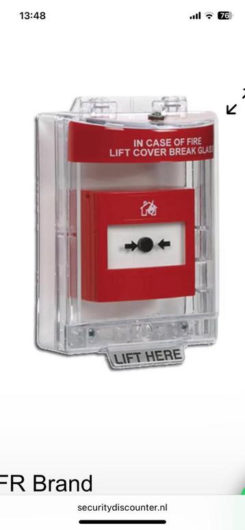 Beschermkap voor noodstop of schakelaars beschikbaar voor biedingen