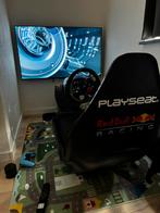 Playseat Red Bull racing incl thrustmaster stuur en pedalen, Spelcomputers en Games, Ophalen of Verzenden, Zo goed als nieuw, Playseat of Racestoel