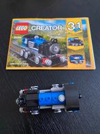 Lego Creator 31054 - 3-in-1 Trein Compleet met Boekje, Kinderen en Baby's, Speelgoed | Duplo en Lego, Ophalen of Verzenden, Zo goed als nieuw