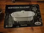 Serveerchaalset - Porselein - 1.2L, Ophalen of Verzenden, Zo goed als nieuw