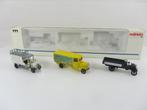 Marklin Märklin 1889 H0 set van drie klassieke vrachtauto's, Wisselstroom, Gebruikt, Gebr. Märklin & Cie GmbH, Overige typen