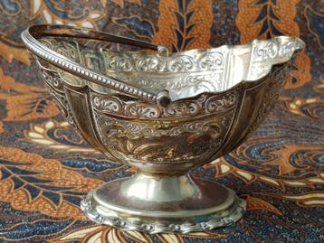 Mooi antiek silverplate schaaltje uit Engeland 15,3 cm. 1900 beschikbaar voor biedingen